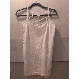 Zenana Outfitters Tank Top Women's 1X/2X White Spaghetti Strap Stretch 2678